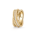 VCA Perl茅e diamonds duo ring